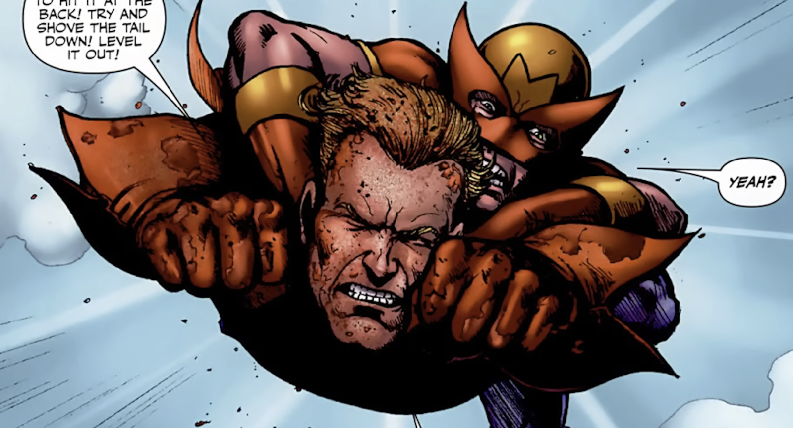 Mister Marathon and Homelander in The Boys comics