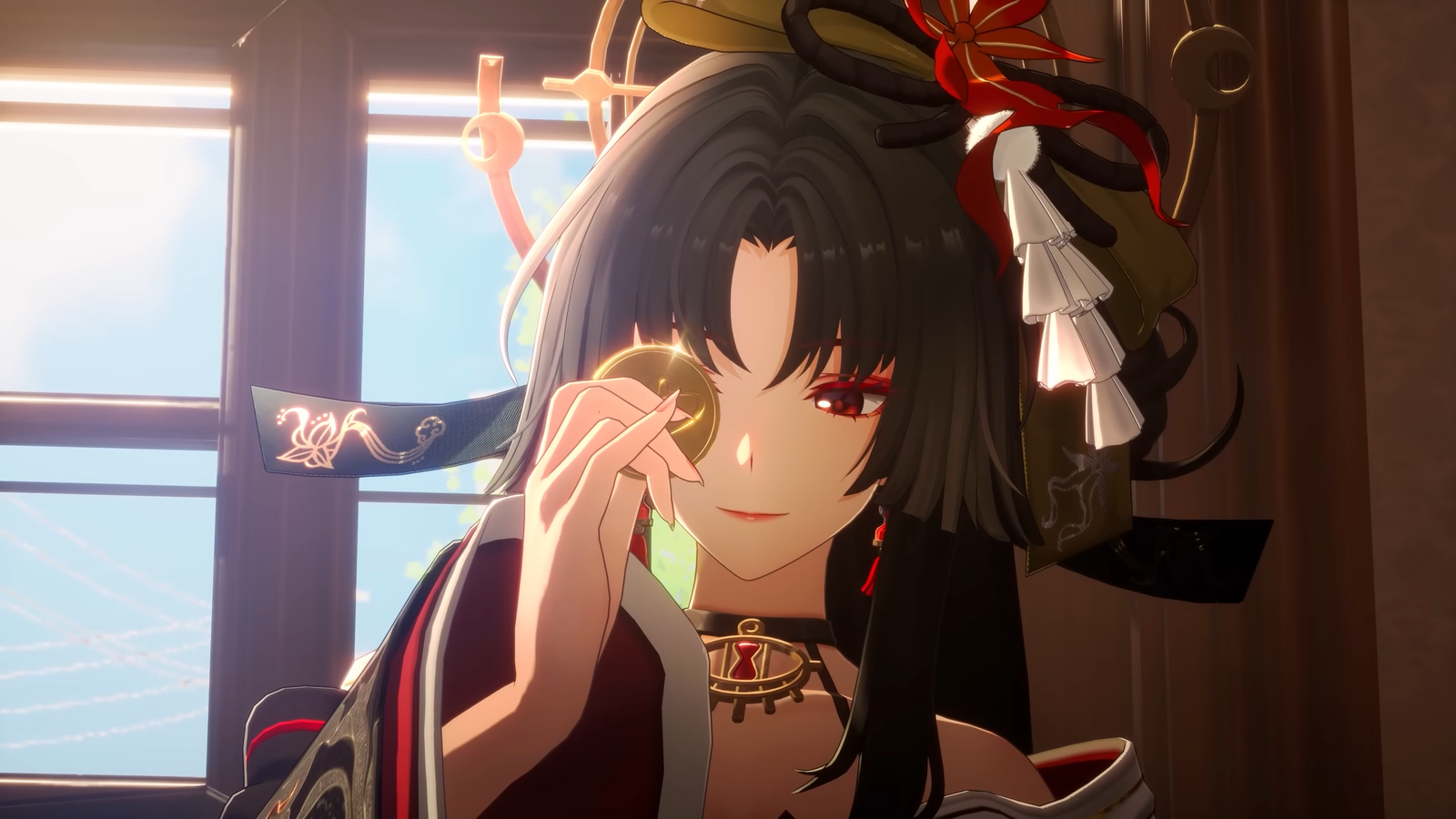 A still of a character in Neverness to Everness.