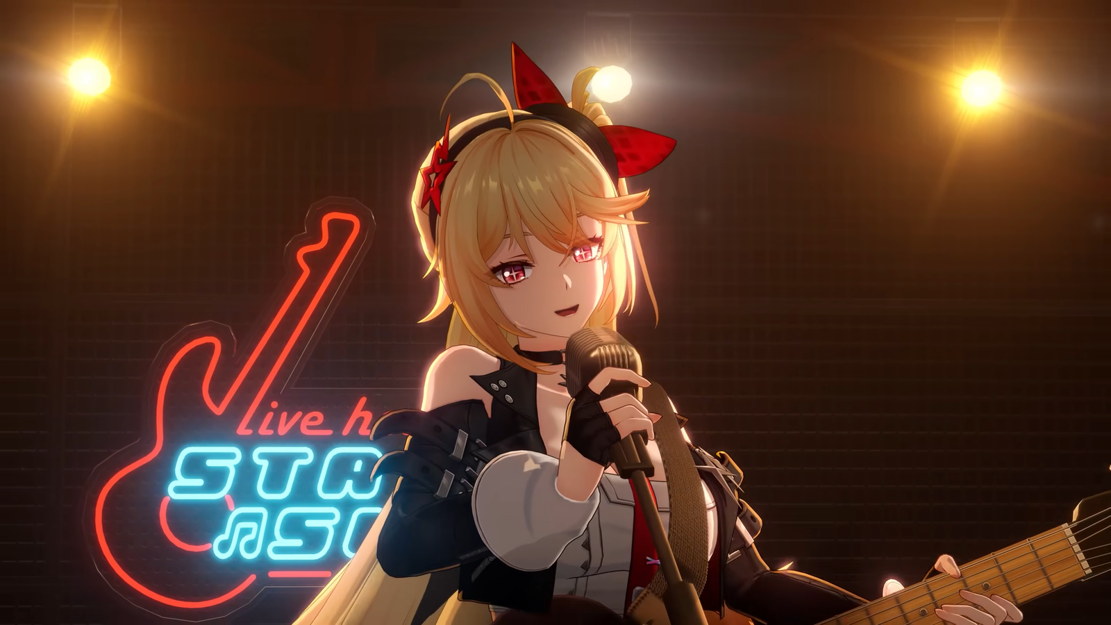 A still of a character in Neverness to Everness.