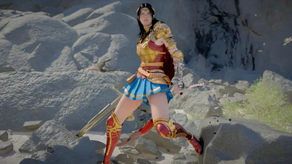 A look at Wonder Woman in Crimson Desert