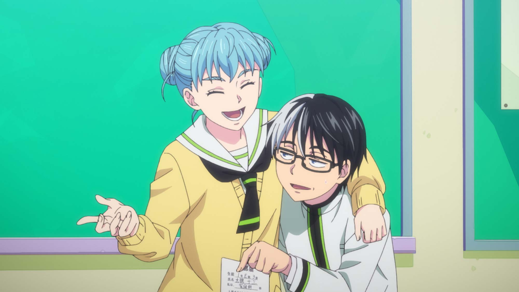 Ryo's sister invites Juzo to join her club in Kill Blue Episode 3. 