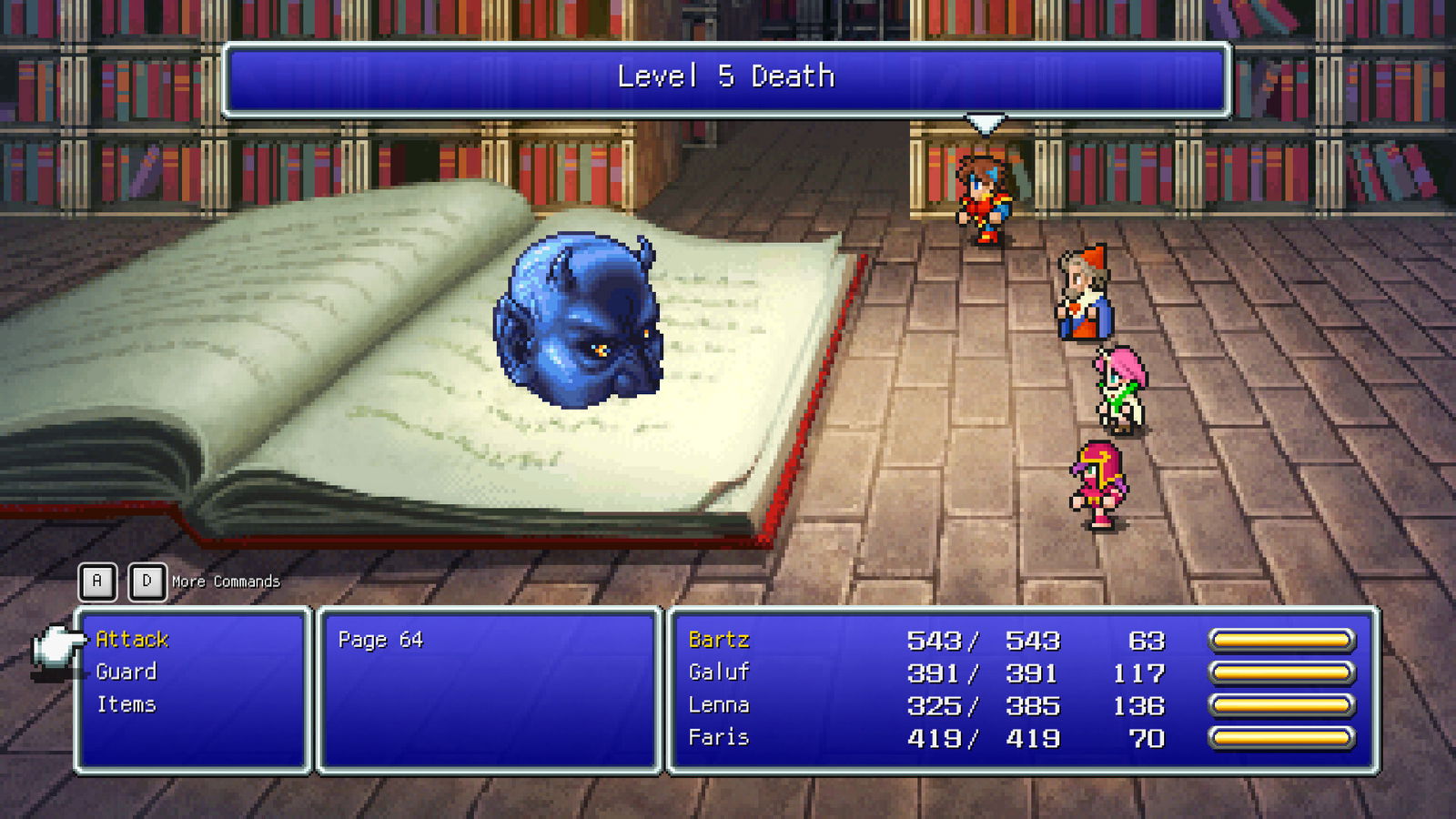 Boss fight in Final Fantasy V,