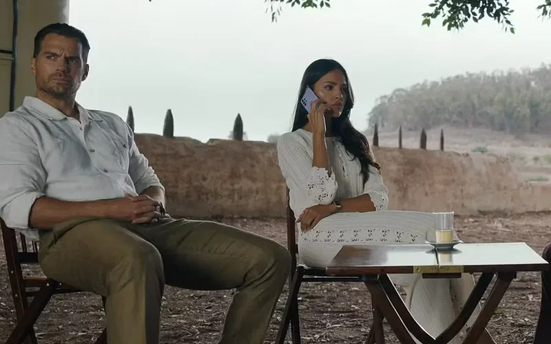 Henry Cavill and Eiza González in In the Grey