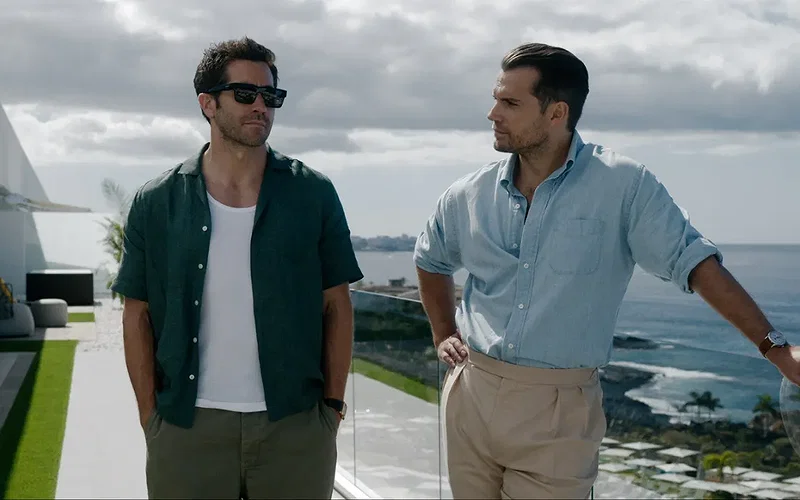 Henry Cavill and Jake Gyllenhaal in In the Grey