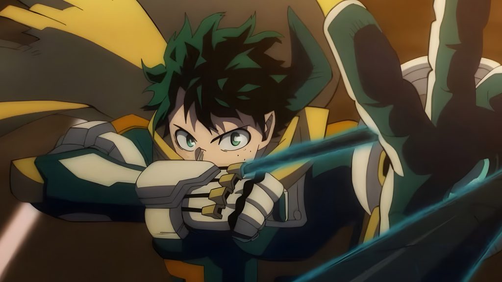 Deku the main protagonist from My Hero Academia. 