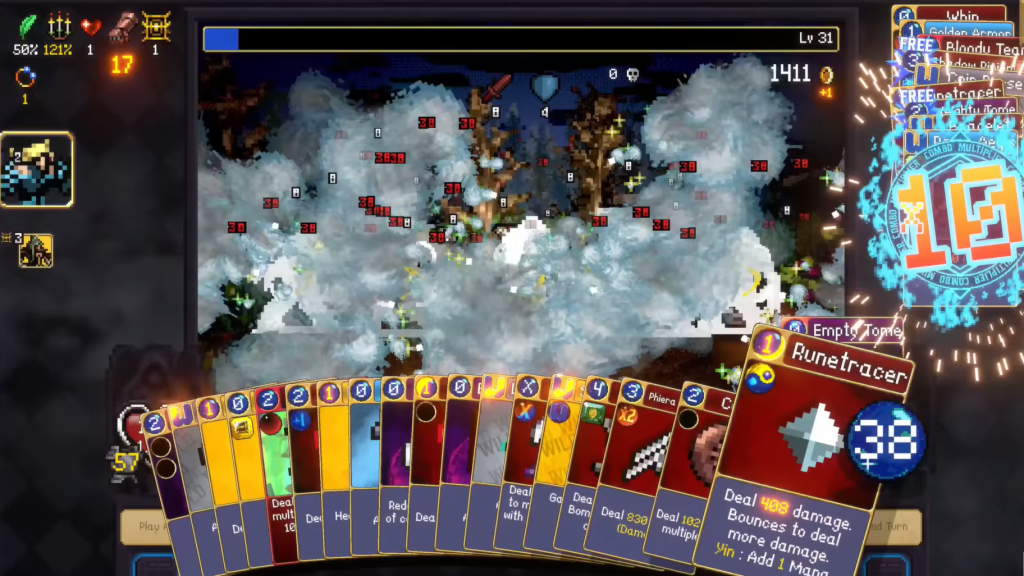 Performing Weapon Evolutions in Vampire Crawlers.