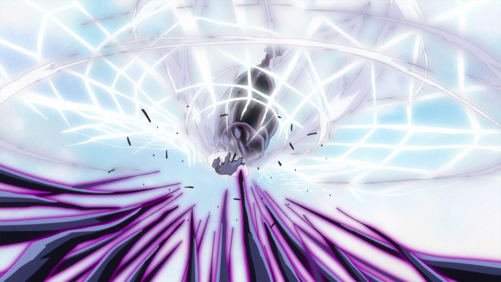 Luffy using king kong gun