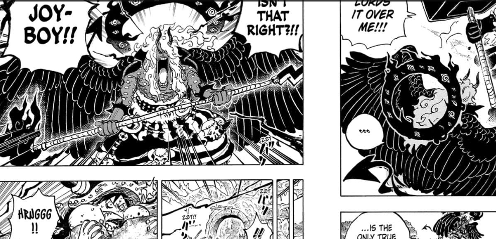 Imu mentions Joy Boy while fighting Loki in One Piece Chapter 1181. 
