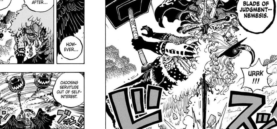  Nemesis" in One Piece Chapter 1181. 