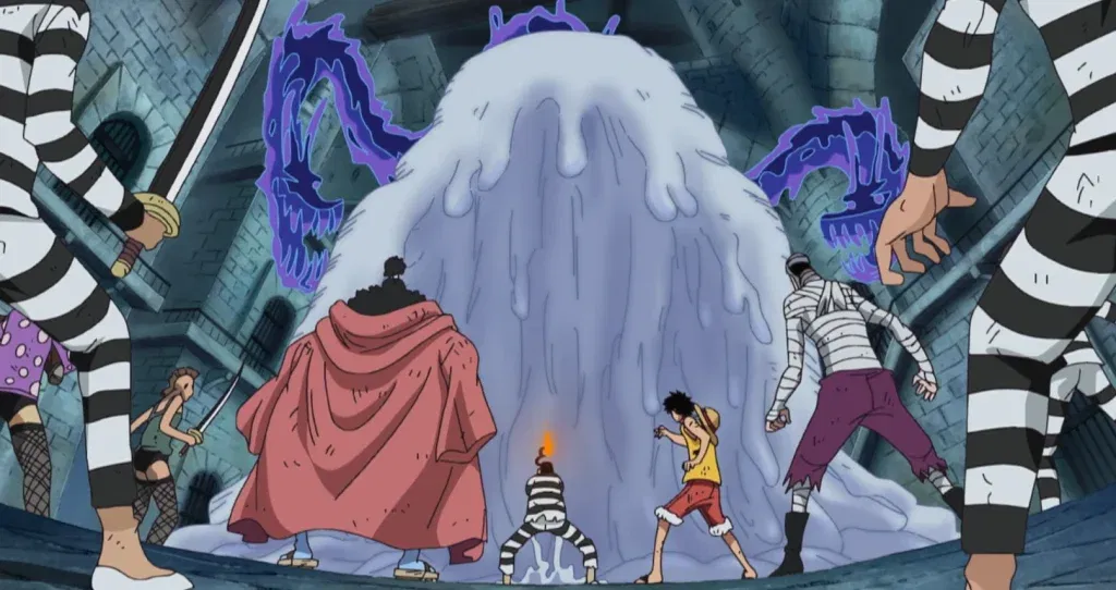a still from the one piece anime series
