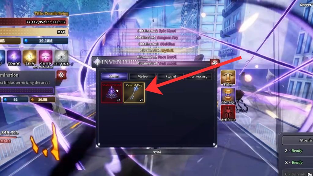 Sailor Piece Crystal Key