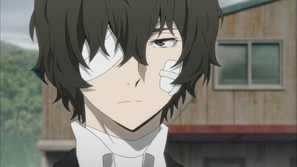 Dazai looking serious