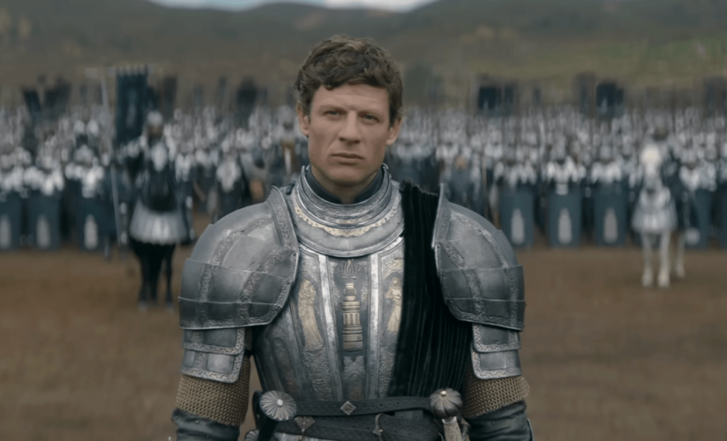 Ormund Hightower wearing an armor 