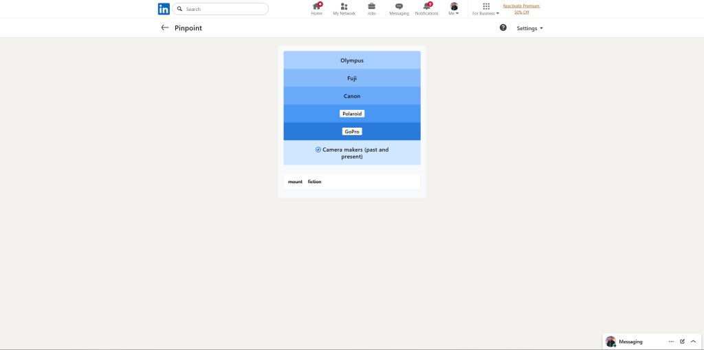 A screenshot of the daily LinkedIn Games.