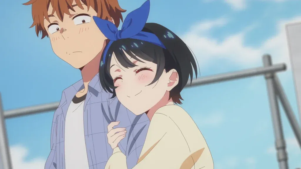 Kazuya and Ruka on a date in rent-a-girlfriend anime