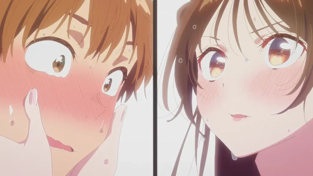 Chizuru kissing kazuya