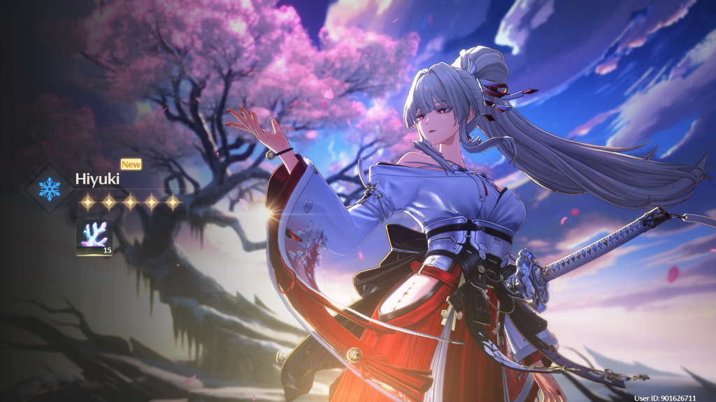 Hiyuki in an in-game screenshot from Wuthering Waves.