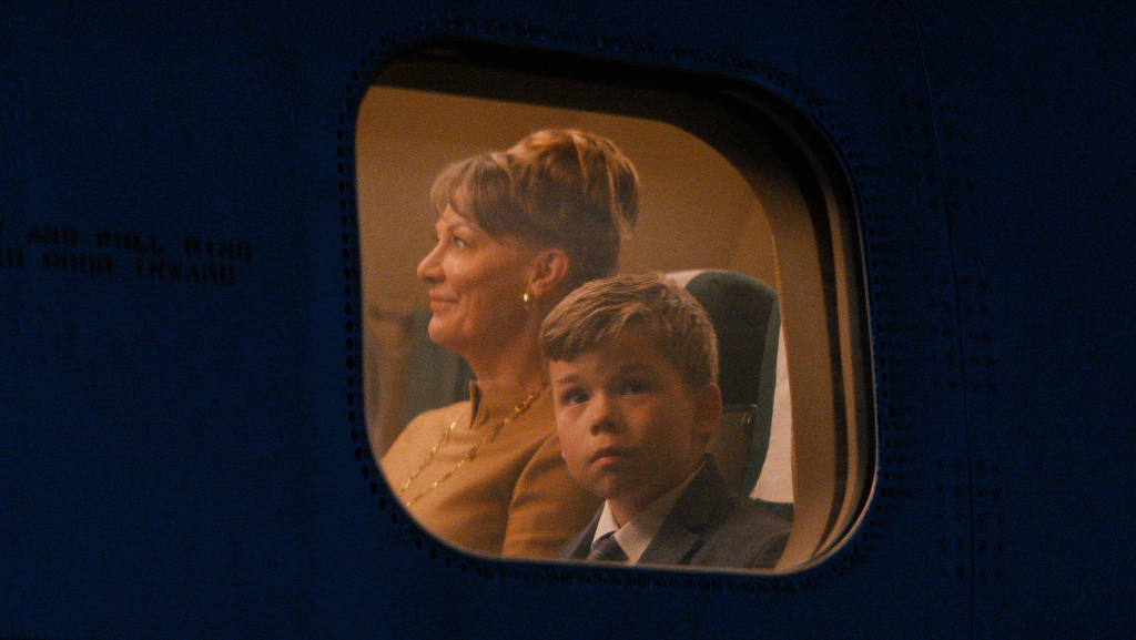 Clark Shotwell and Kelly Eviston-Quinnett in "Propeller One-Way Night Coach"