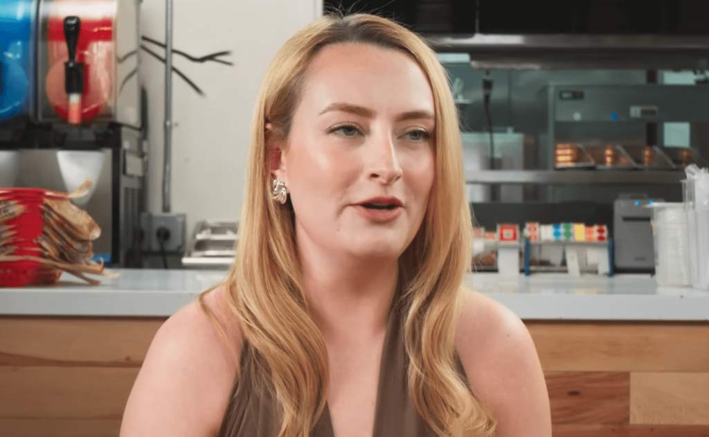 Amelia Dimoldenberg with blonde hair 
