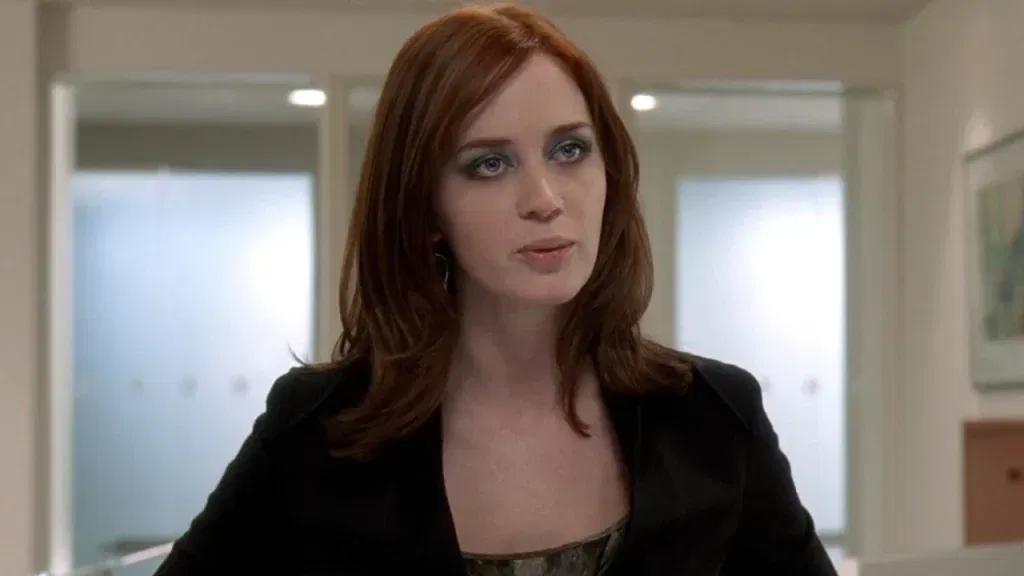 Emily Blunt as Emily in The Devil Wears Prada