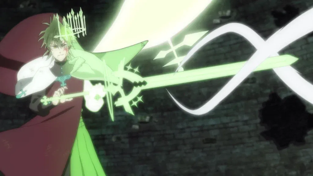 a still from the black clover anime series