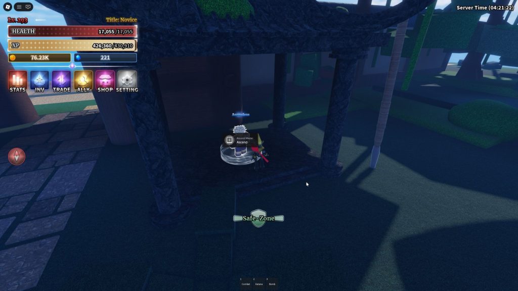 Ascend Master NPC in Sailor Piece
