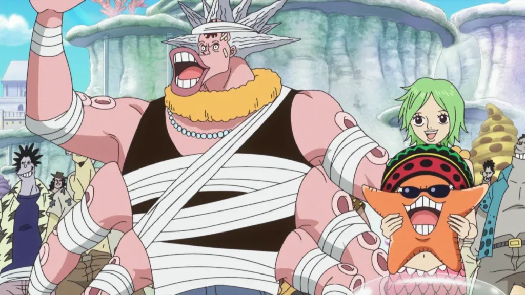 a still from the one piece anime series