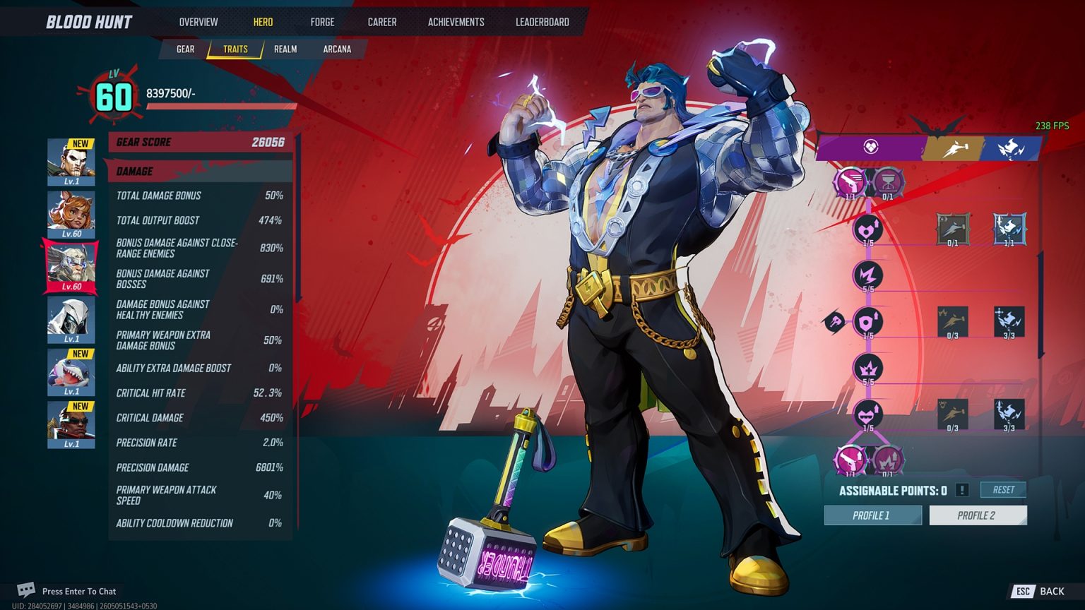 Thor Vampire Build Best Lightning Aura Thor Build for Marvel Rivals Blood Hunt: Gear ...