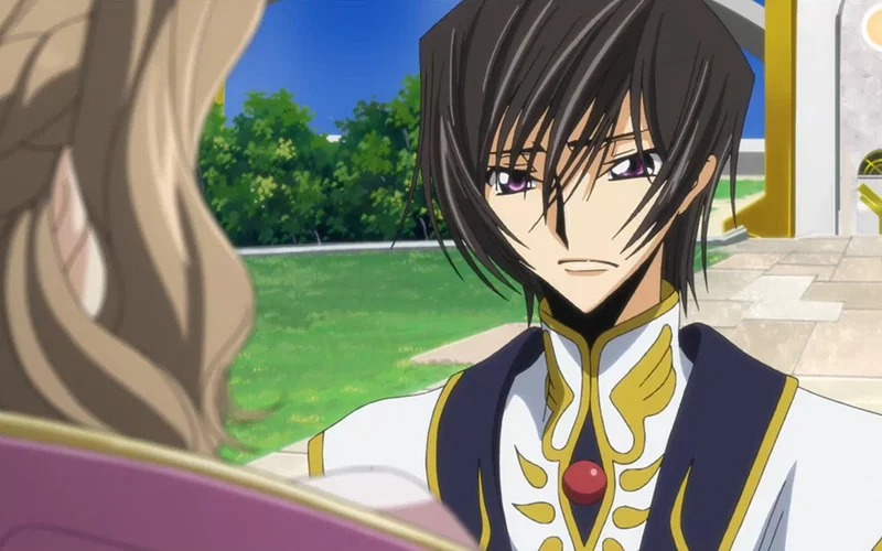 Lelouch talking to his sister in code geass
