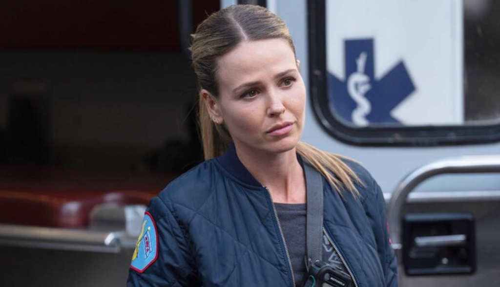 Lizzie Novak (Jocelyn Hudon) in Chicago Fire Season 13, Episode 9. Photo: Peter Gordon/NBC