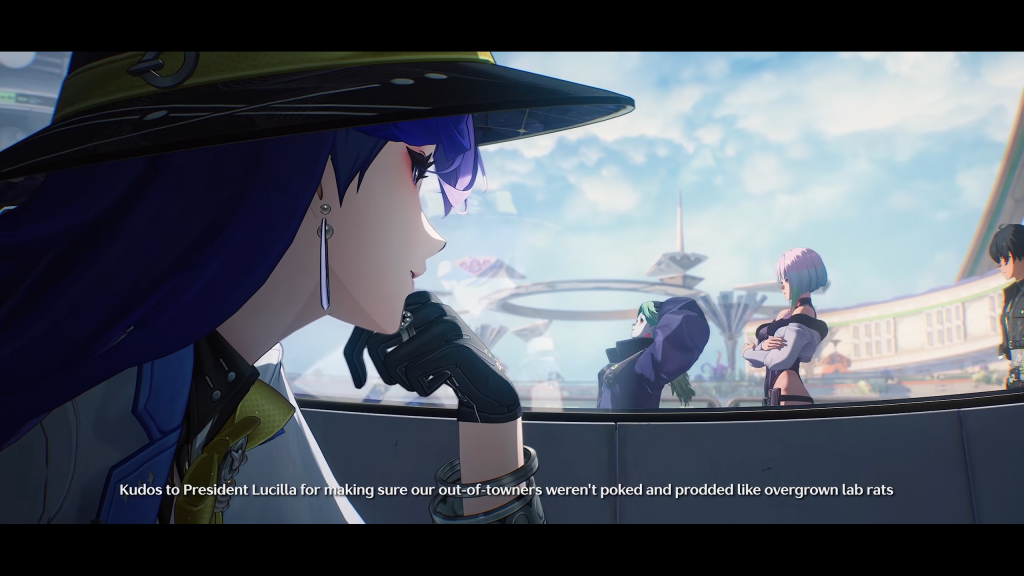 Wuthering Waves x Cyberpunk Collab Releases Next Month With Free Rebecca and More 70 A screenshot from the Wuthering Waves x Cyberpunk: Edgerunners collab trailer.