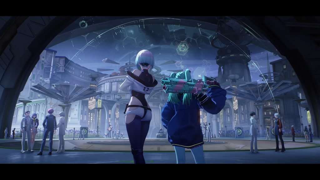 Wuthering Waves x Cyberpunk Collab Releases Next Month With Free Rebecca and More 68 A screenshot from the Wuthering Waves x Cyberpunk: Edgerunners collab trailer.