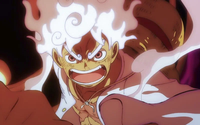 Monkey D Luffy trong trạng thái Gear 5 từ bộ truyện One Piece.