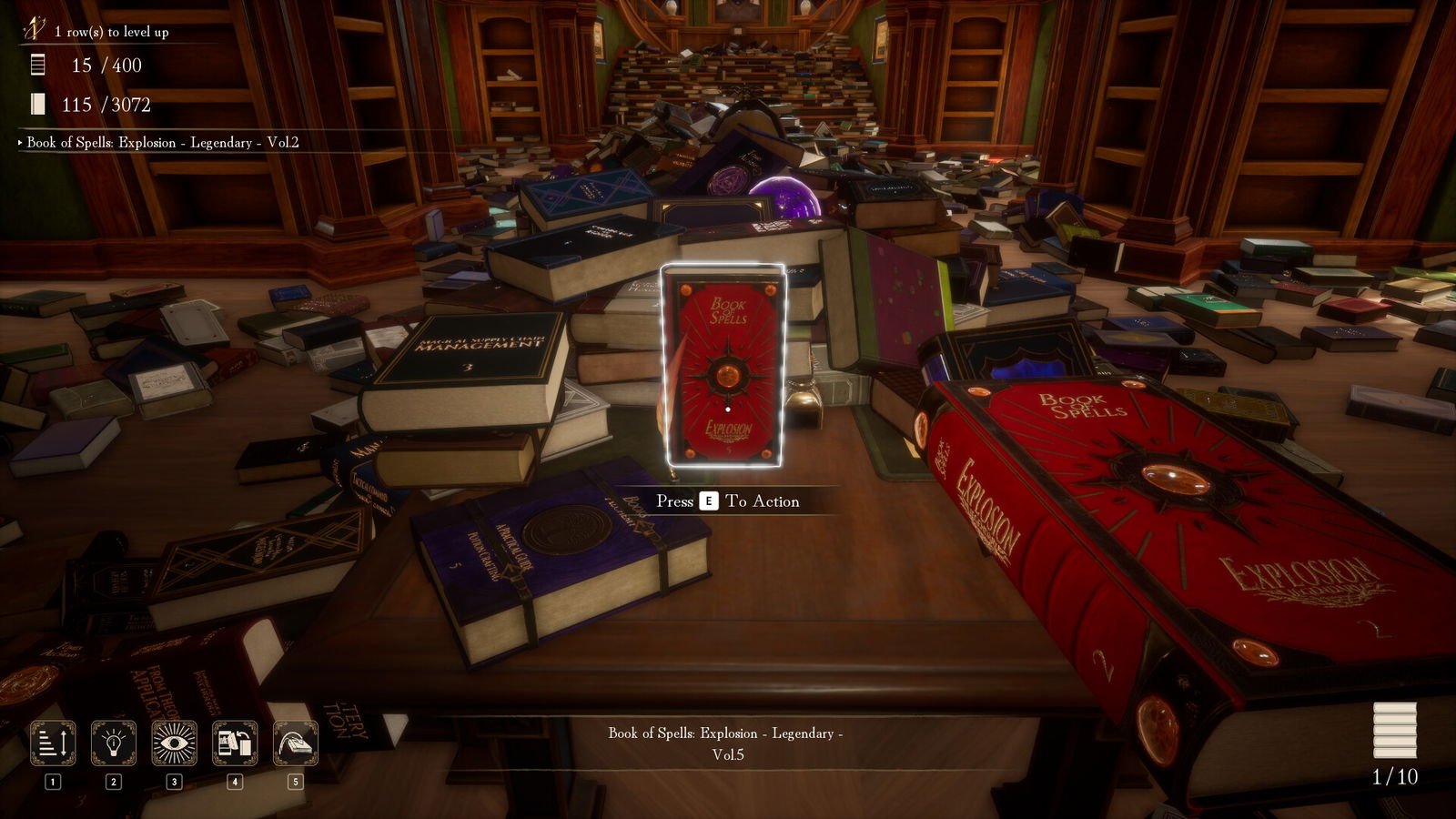  Tidy Up the Arcane Library.