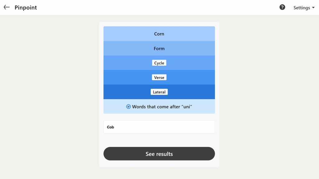 LinkedIn Games screenshot showing the solution for the daily Pinpoint puzzle on May 9, 2026. 