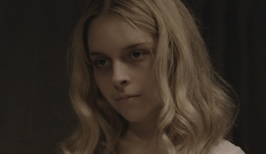 McKenna Bridger with short blonde hair 