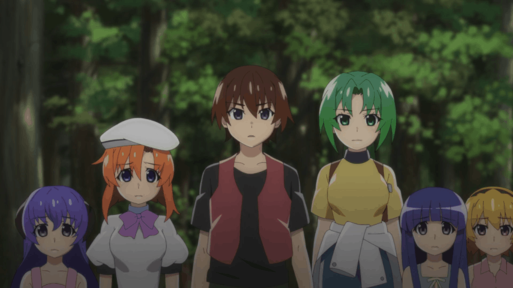 The main characters from Higurashi When They Cry.