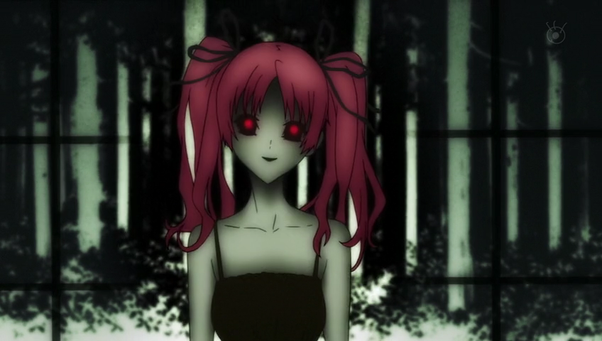 megumi after becoming a zombie in  the shiki anime