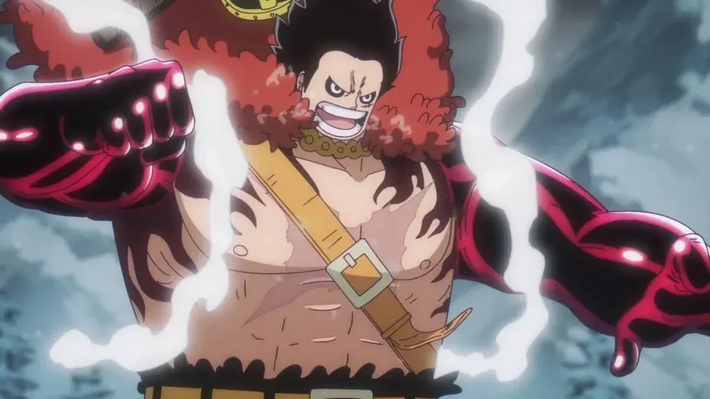 Luffy in Gear 4 against Loki in One Piece Episode 1161. 