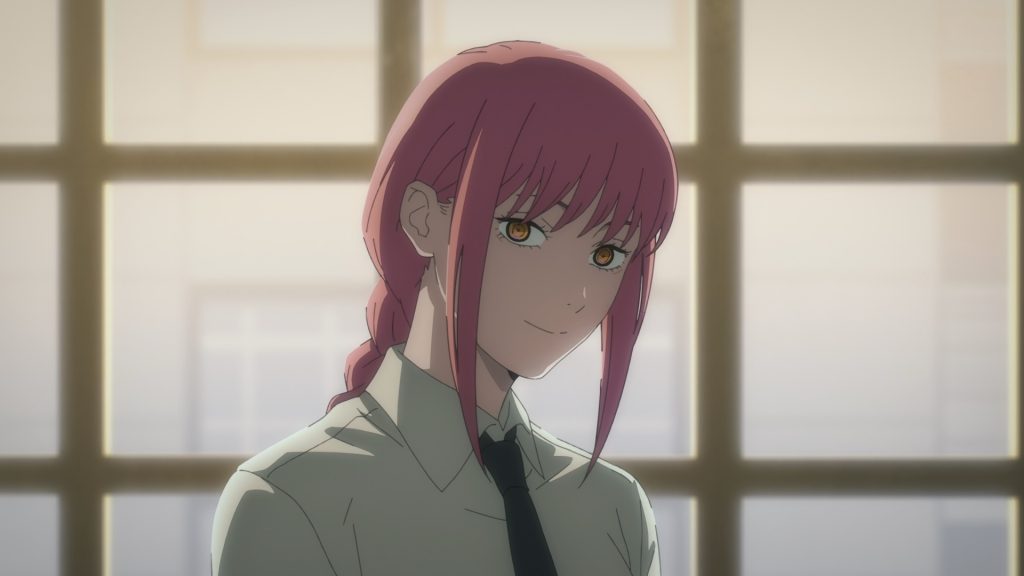 Makima smiling in chainsaw man