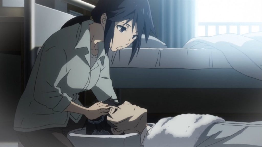 a still from the Erased anime series