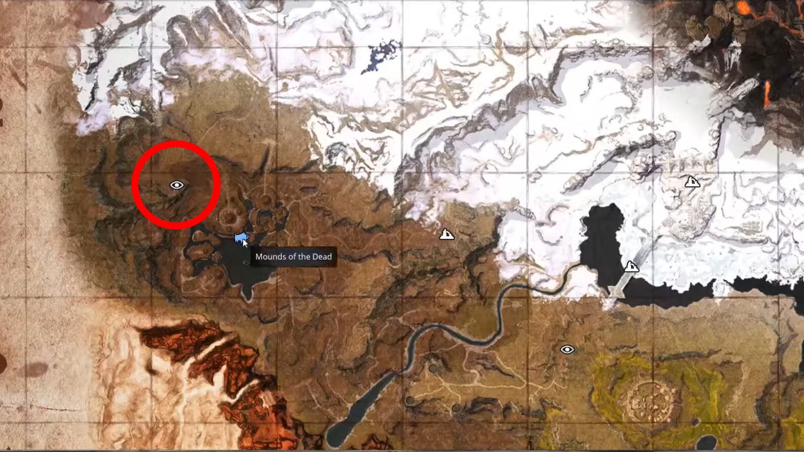 Mounds of the Dead Ironstones location in Conan Exiles.