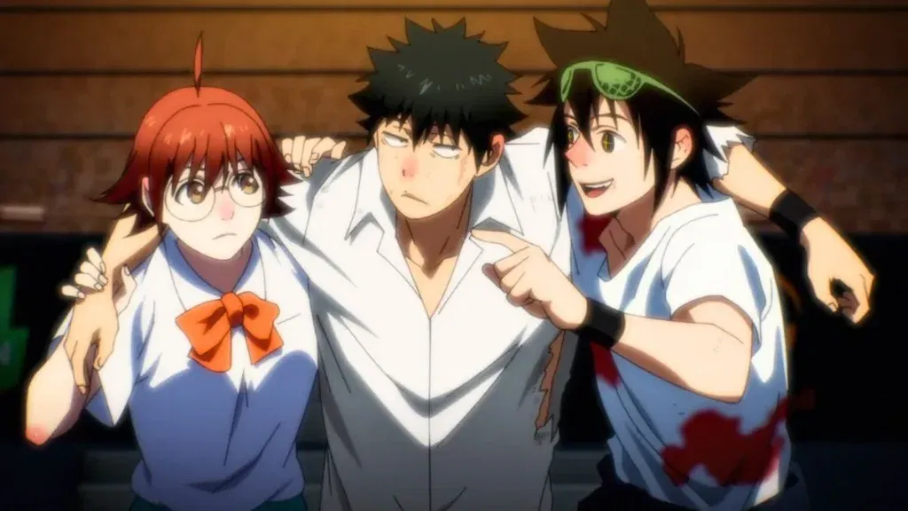 a still from the god of high school anime series
