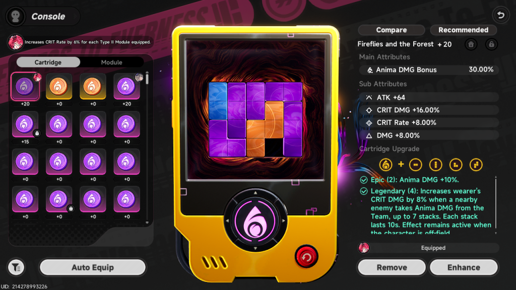 console in Neverness to Everness