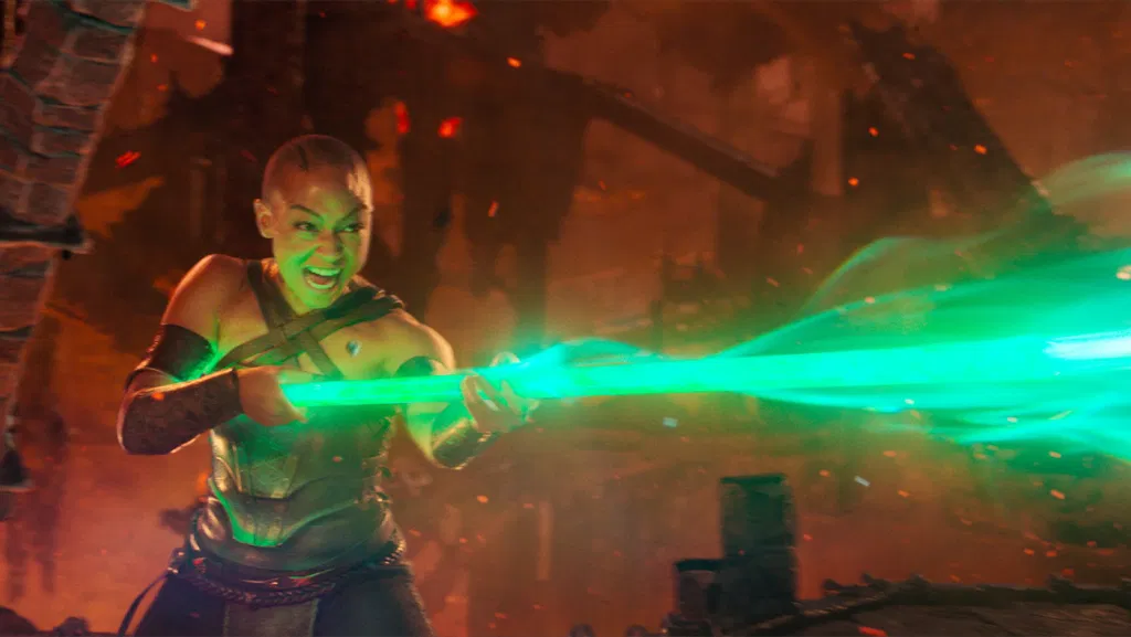 Jade uses her powers