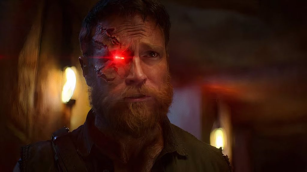 Kano's eyes glow red