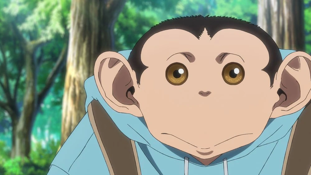 Charlie is a "humanzee," a hybrid creature born from a human mother and a chimpanzee father.