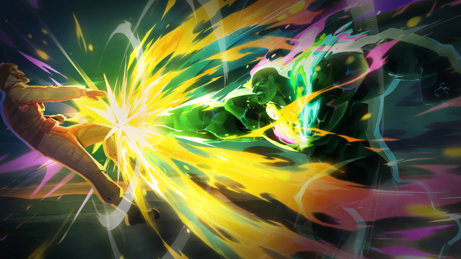 Marvel Rivals MVP animation screenshot showcasing the Infinity Hulk skin for Hulk.