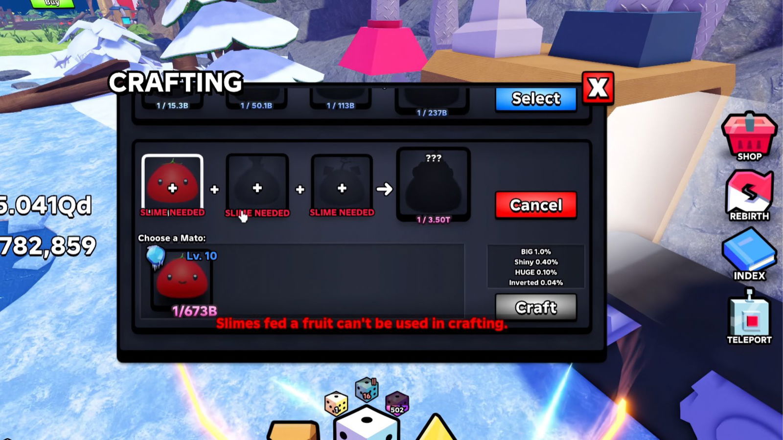 How to Craft Slimes in Slime RNG