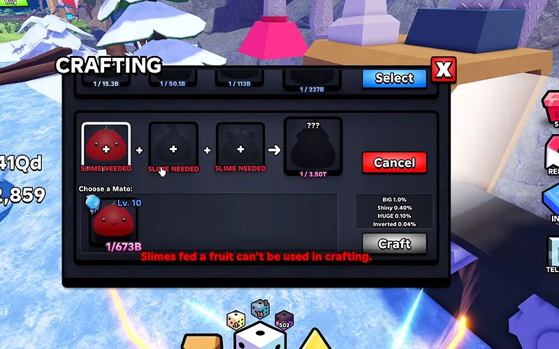 All Slime RNG Recipes and Their Locations